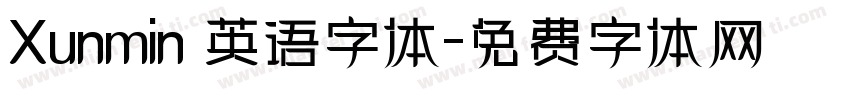 Xunmin 英语字体字体转换
